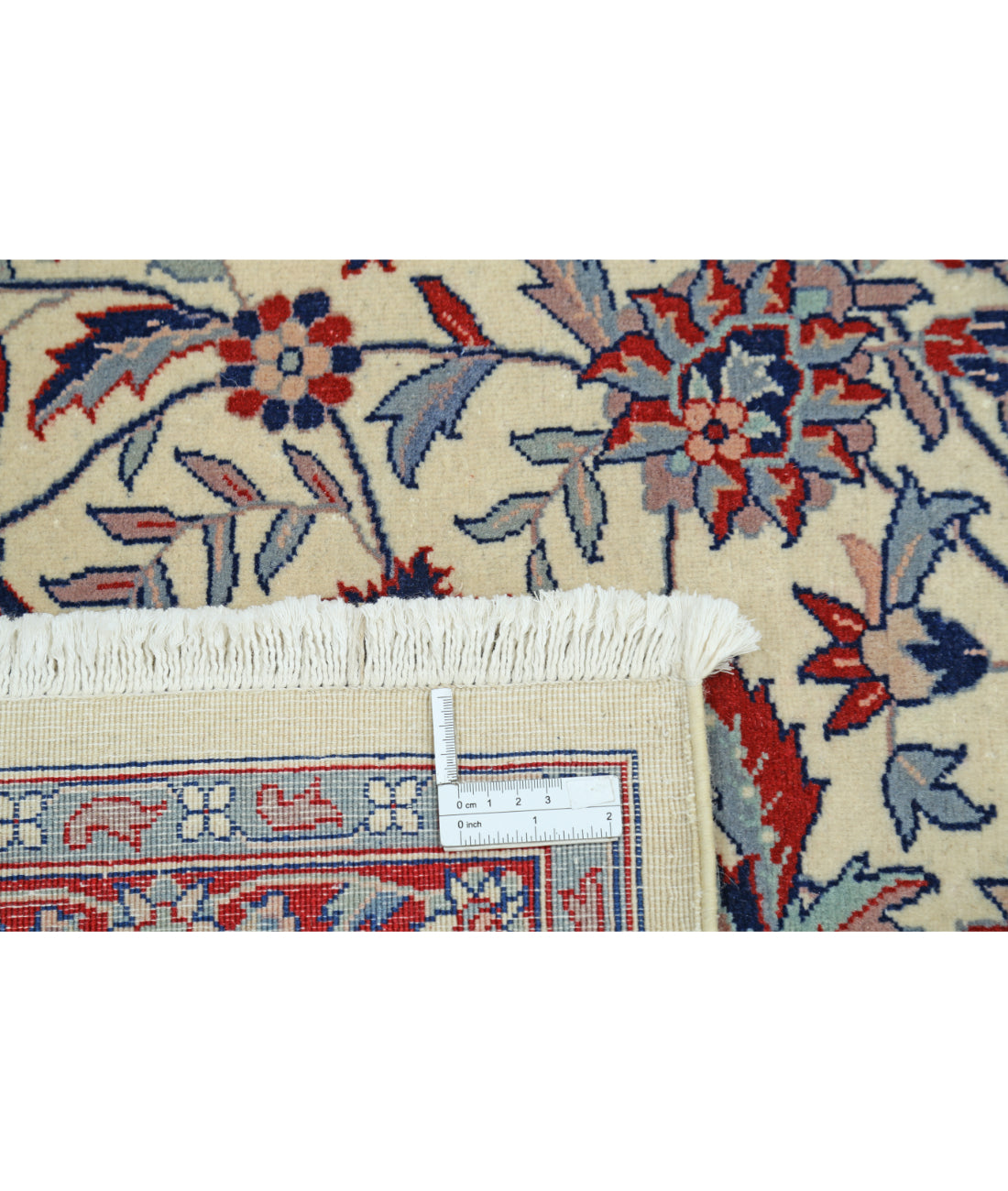 Hand Knotted Heritage Persian Style Wool Rug - 8'0'' x 9'11'' 8' 0" X 9' 11" (244 X 302) / Ivory / Blue