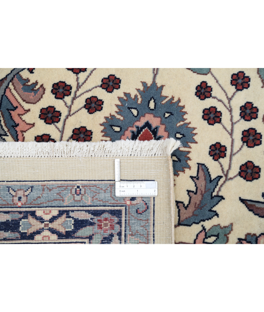 Hand Knotted Heritage Persian Style Wool Rug - 8'1'' x 10'1'' 8' 1" X 10' 1" (246 X 307) / Ivory / Pink