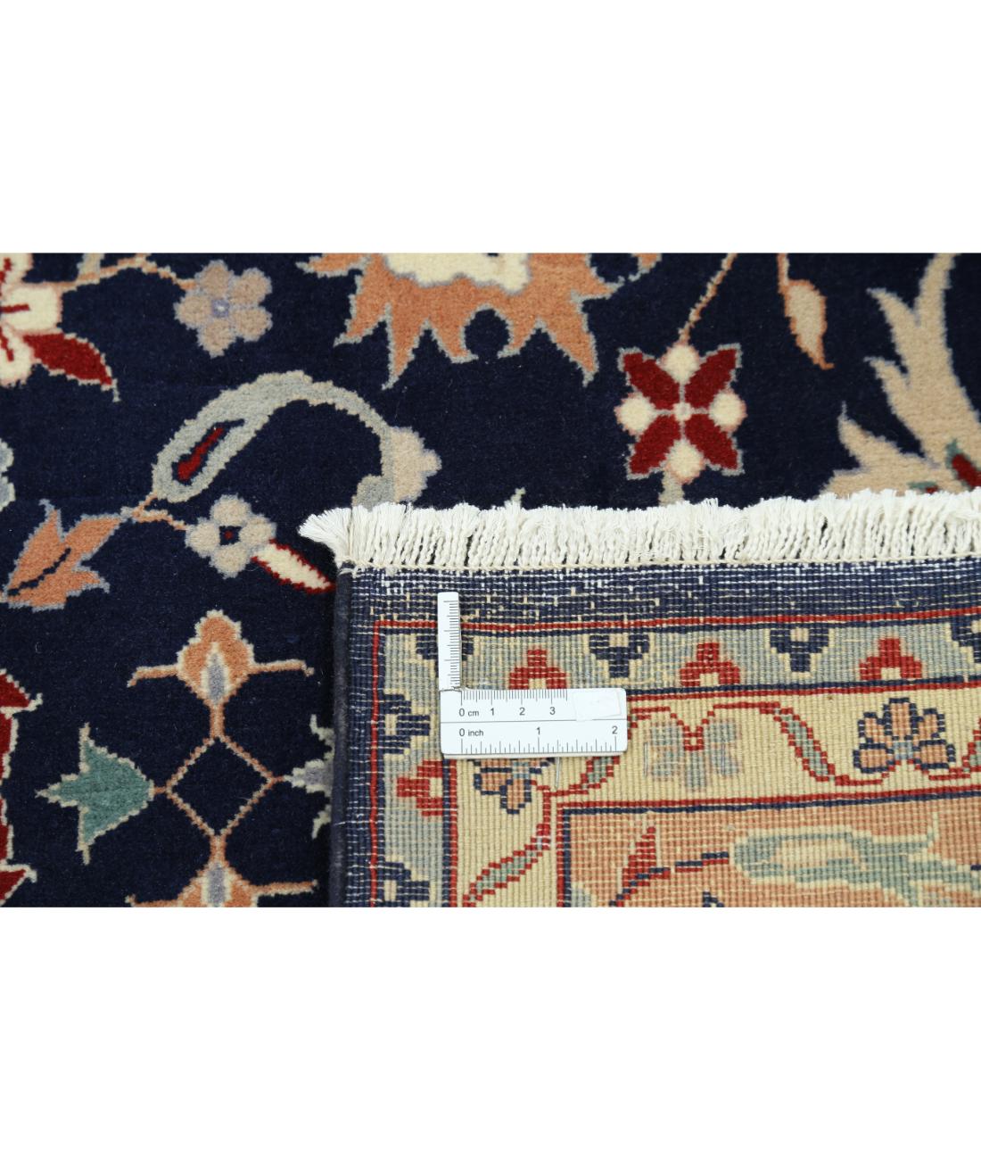 Hand Knotted Heritage Persian Style Wool Rug - 6'0'' x 9'0'' 6' 0" X 9' 0" (183 X 274) / Blue / Tan