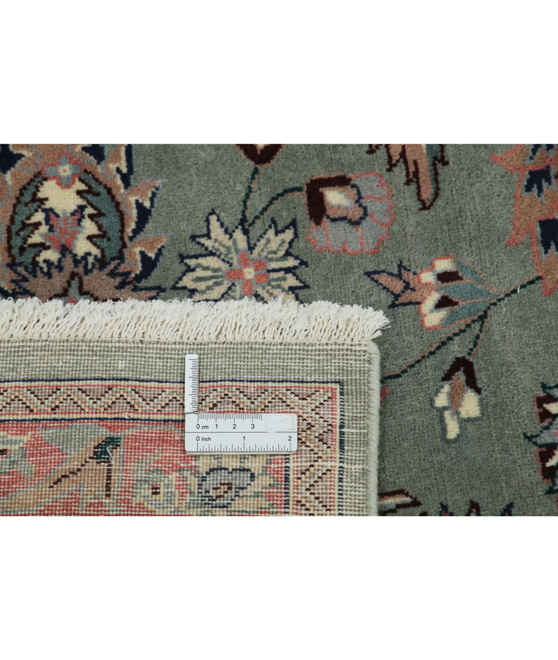 Hand Knotted Heritage Persian Style Wool Rug - 7'10'' x 10'0'' 7' 10" X 10' 0" (239 X 305) / Green / Ivory