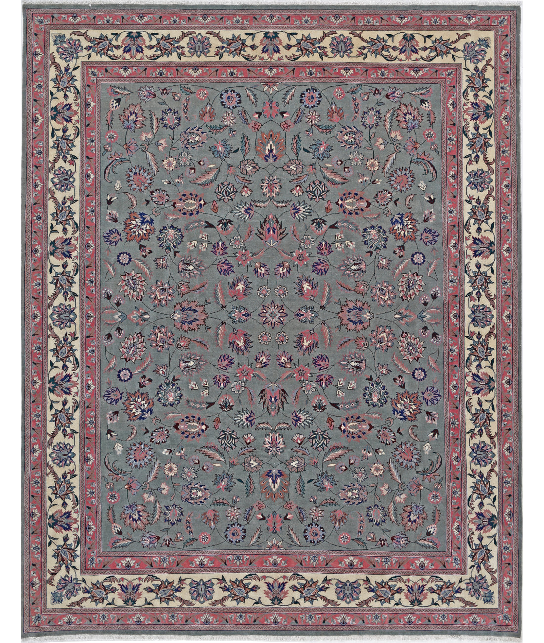 Hand Knotted Heritage Persian Style Wool Rug - 7&#39;10&#39;&#39; x 10&#39;0&#39;&#39; 7&#39; 10&quot; X 10&#39; 0&quot; (239 X 305) / Green / Ivory