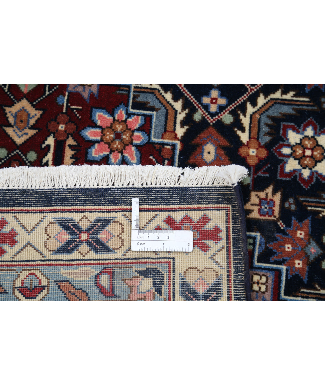 Hand Knotted Heritage Persian Style Wool Rug - 8'0'' x 10'0'' 8' 0" X 10' 0" (244 X 305) / Blue / Red