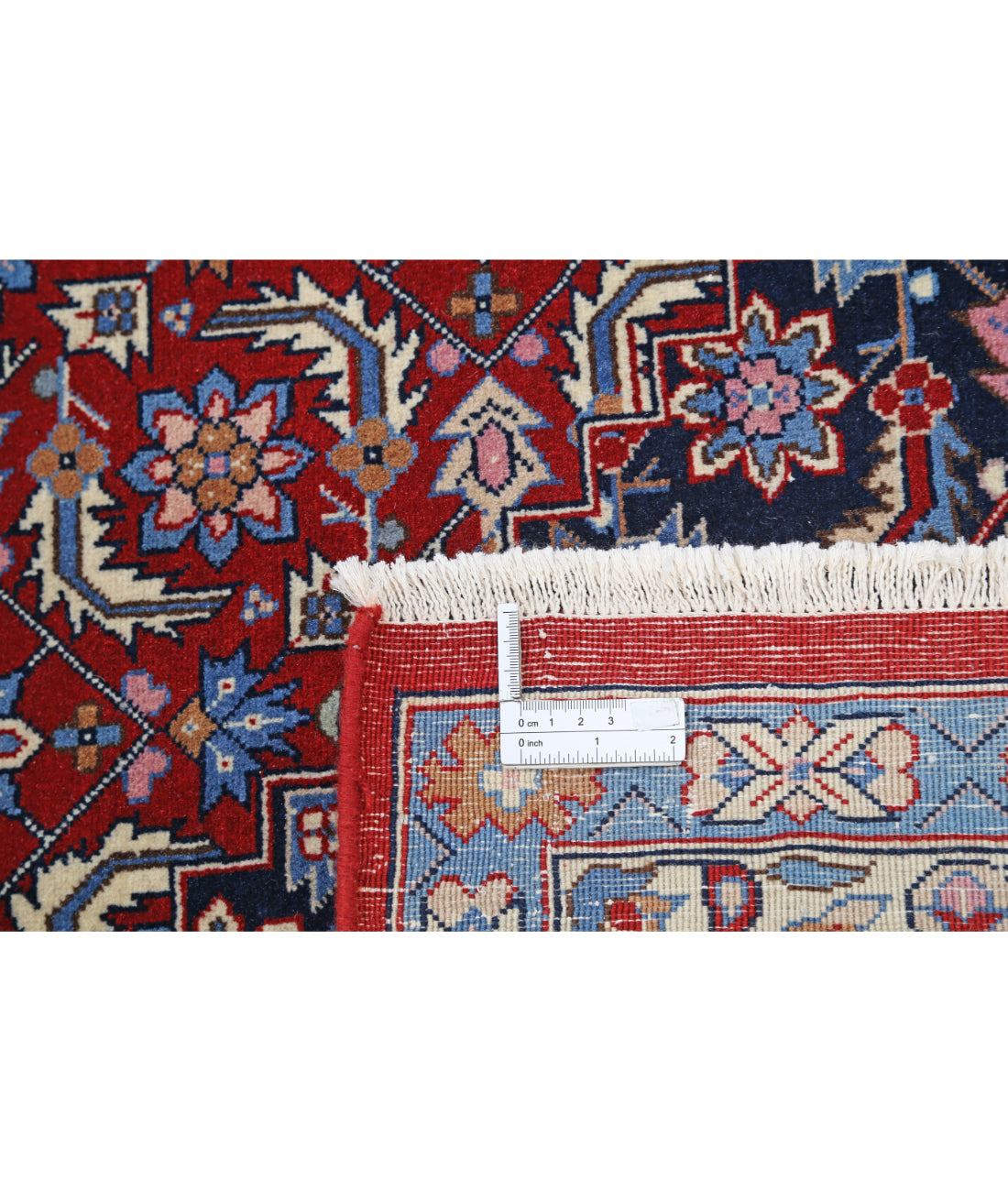 Hand Knotted Heritage Persian Style Wool Rug - 7'11'' x 10'0'' 7' 11" X 10' 0" (241 X 305) / Rust / Blue