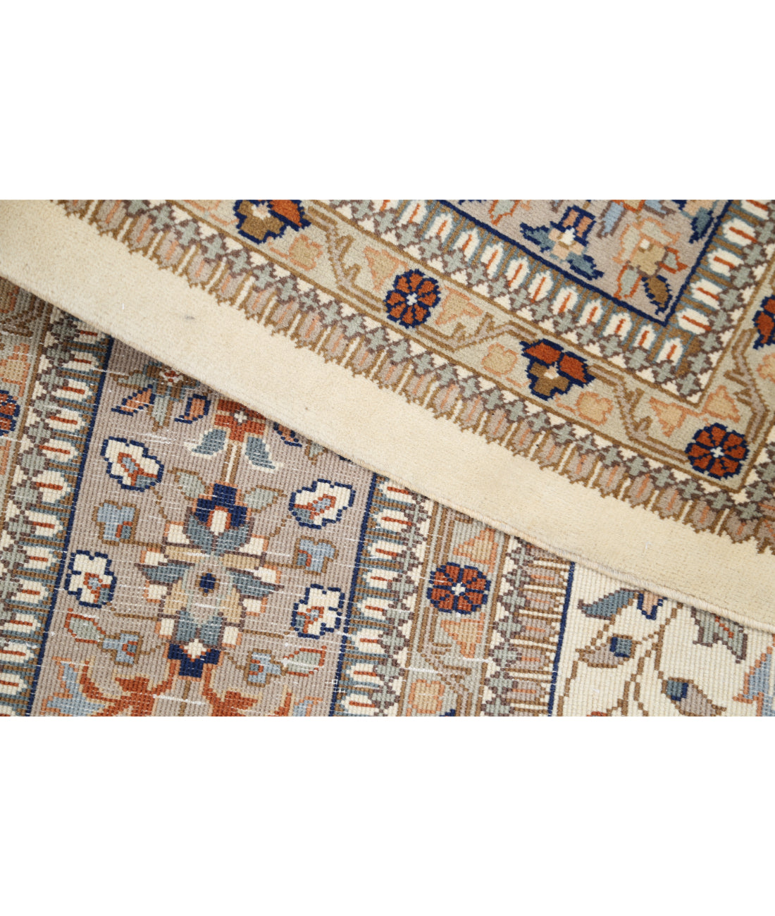 Hand Knotted Heritage Persian Style Wool Rug - 9'3'' x 11'11'' 9' 3" X 11' 11" (282 X 363) / Blue / Grey