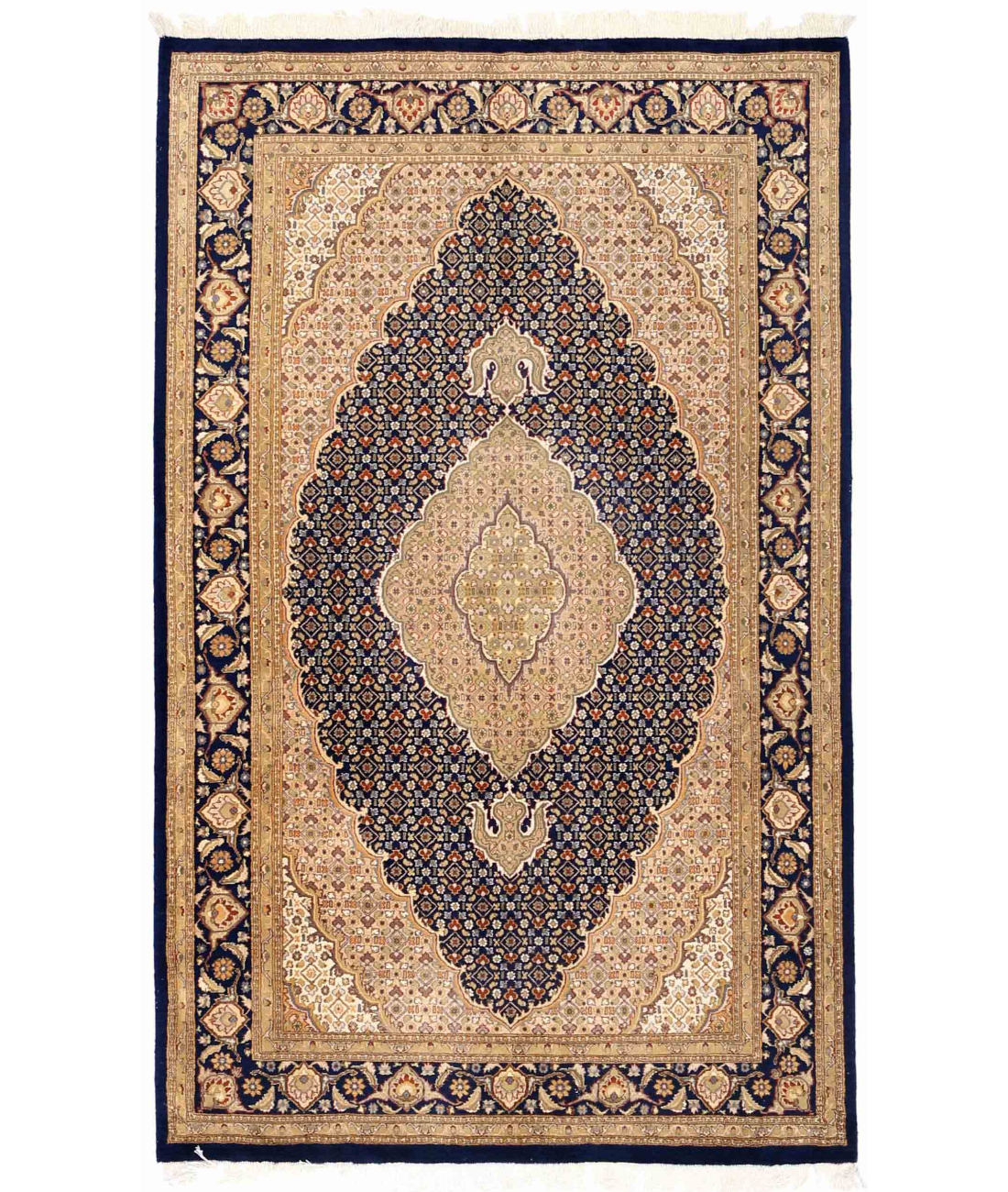 Hand Knotted Heritage Wool Rug  - 4&#39; 6&quot; X 7&#39; 2&quot;