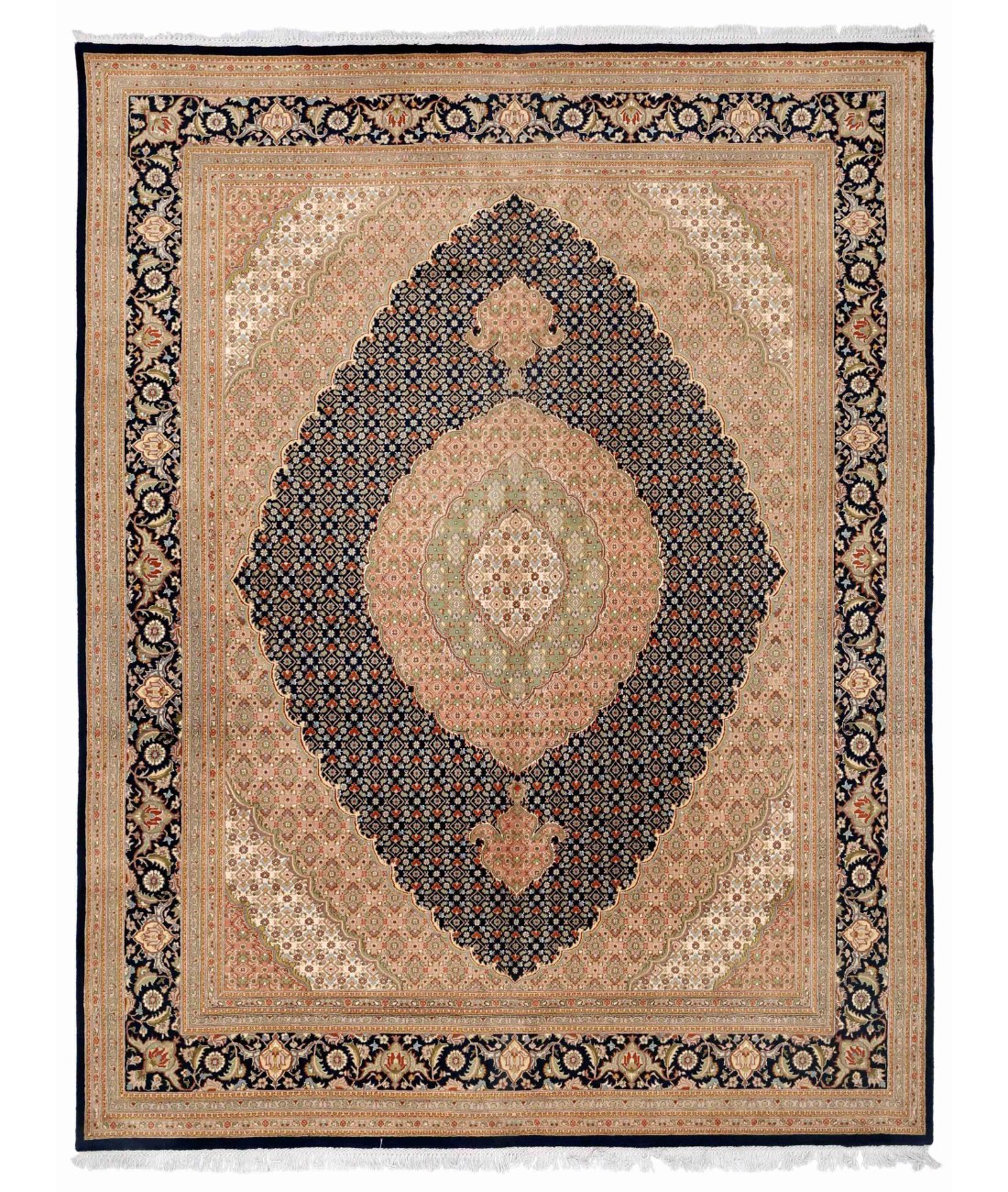 Hand Knotted Heritage Wool &amp; Silk Rug  - 8&#39; 1&quot; X 10&#39; 6&quot;