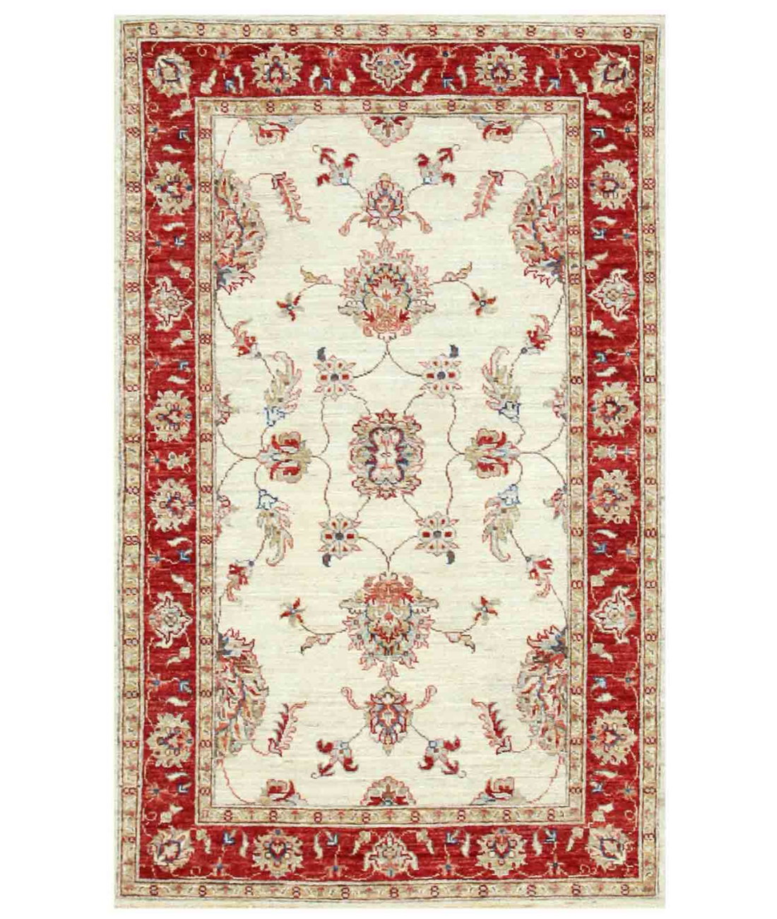 Hand Knotted Heriz Wool Rug  - 5&#39; 7&quot; X 7&#39; 11&quot;