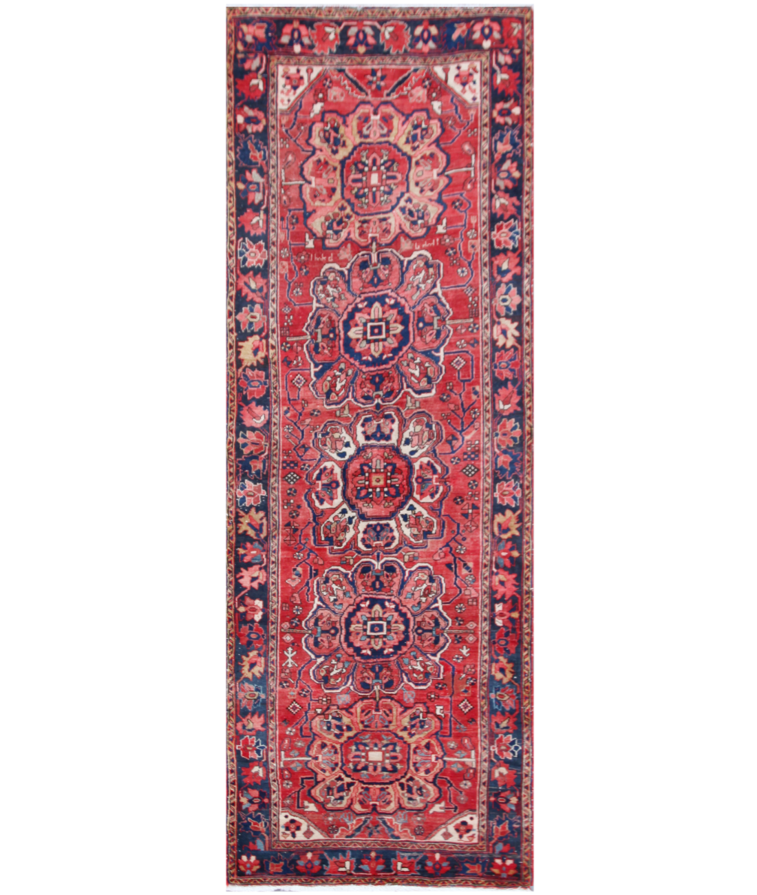 Hand Knotted Heriz Wool Rug  - 3&#39; 8&quot; X 10&#39; 1&quot;