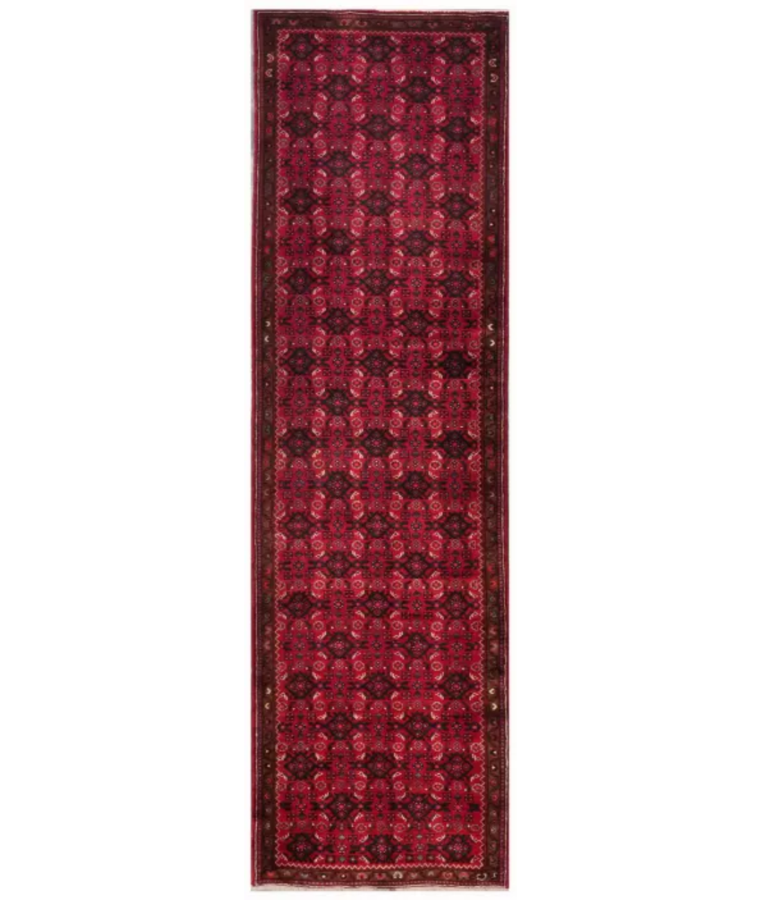 Hand Knotted Hoseinabad Wool Rug  - 2' 10" X 10' 2"