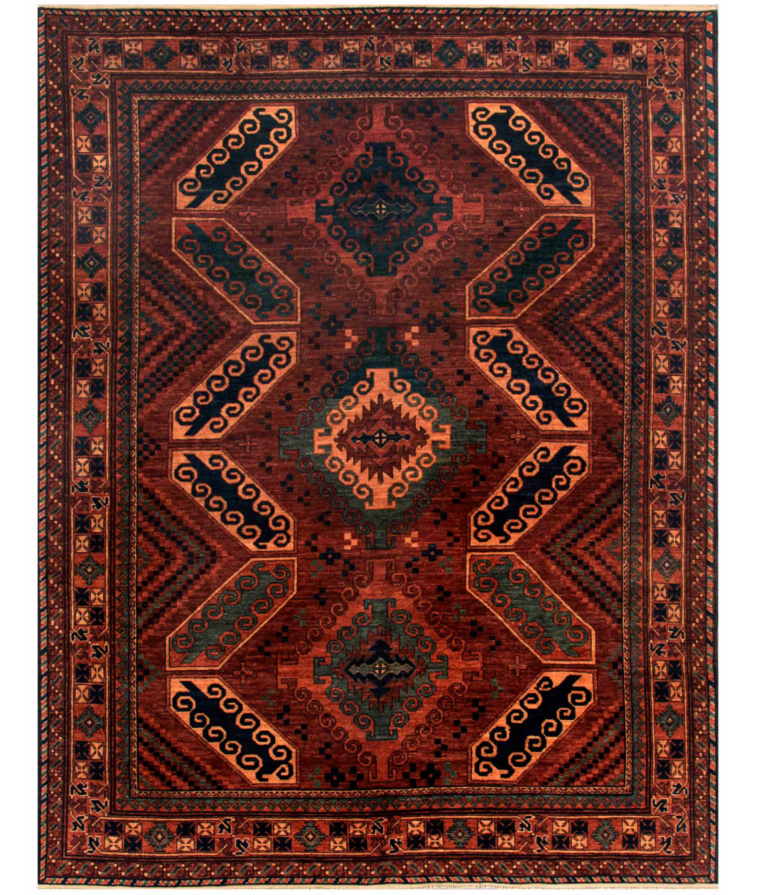 Hand Knotted Humna Wool Rug  - 8&#39; 3&quot; X 10&#39; 7&quot;