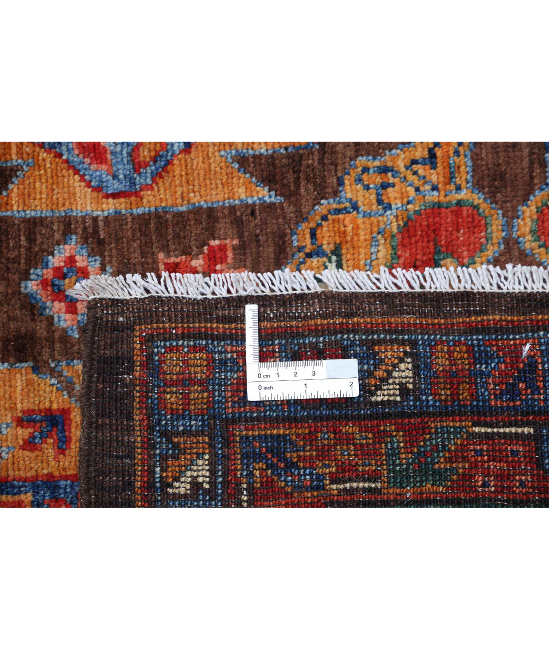 Hand Knotted Nomadic Caucasian Humna Wool Rug - 6'0'' x 8'7''