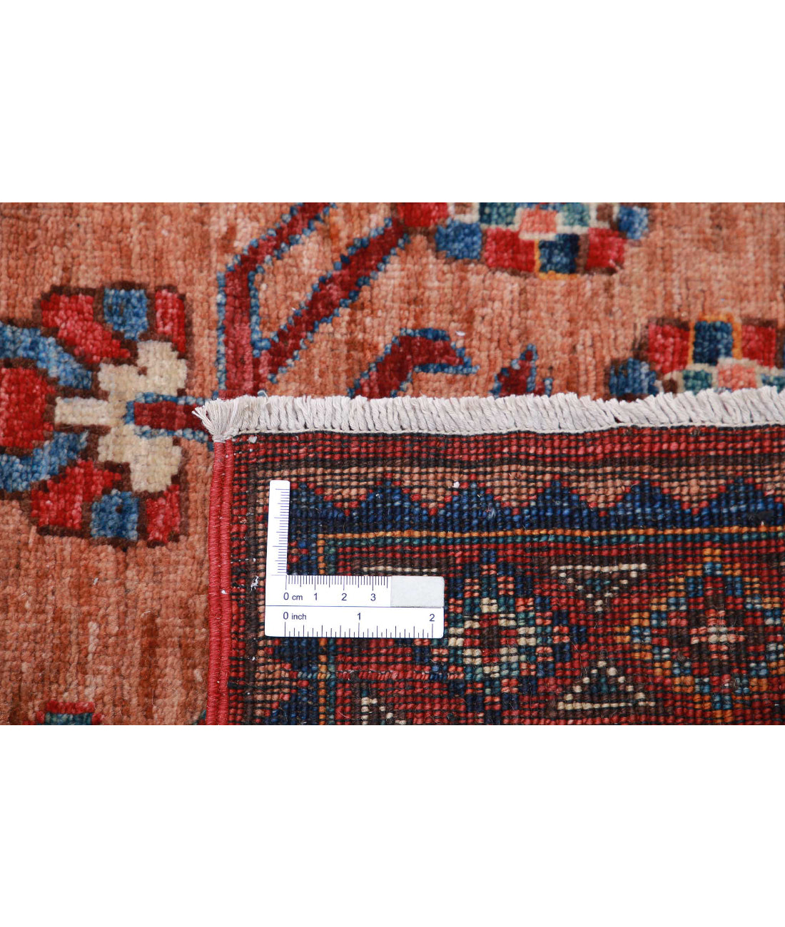 Alfombra de lana Humna caucásica nómada anudada a mano - 2'8'' x 9'11''