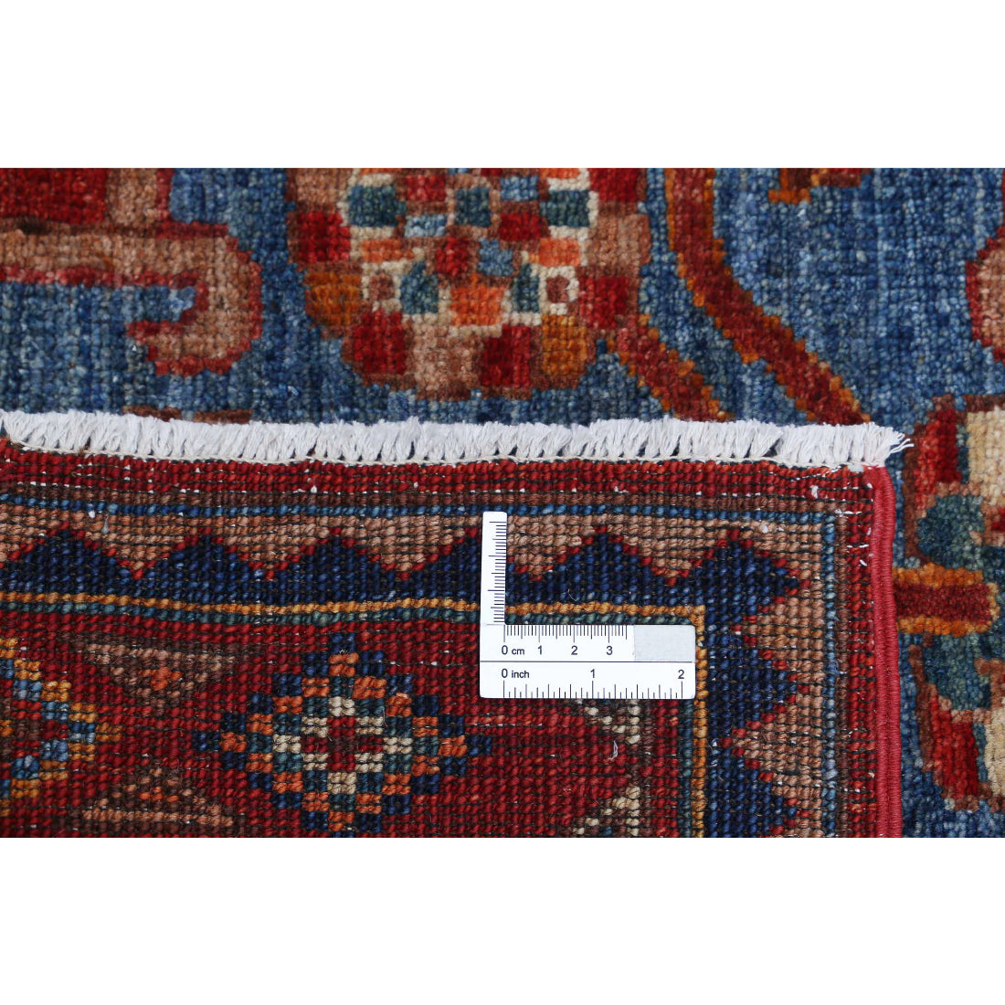 Alfombra de lana Humna caucásica nómada anudada a mano - 2'11'' x 5'9''