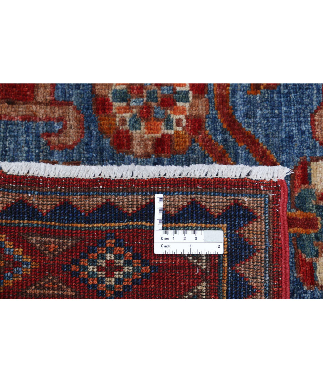Alfombra de lana Humna caucásica nómada anudada a mano - 2'11'' x 5'9''