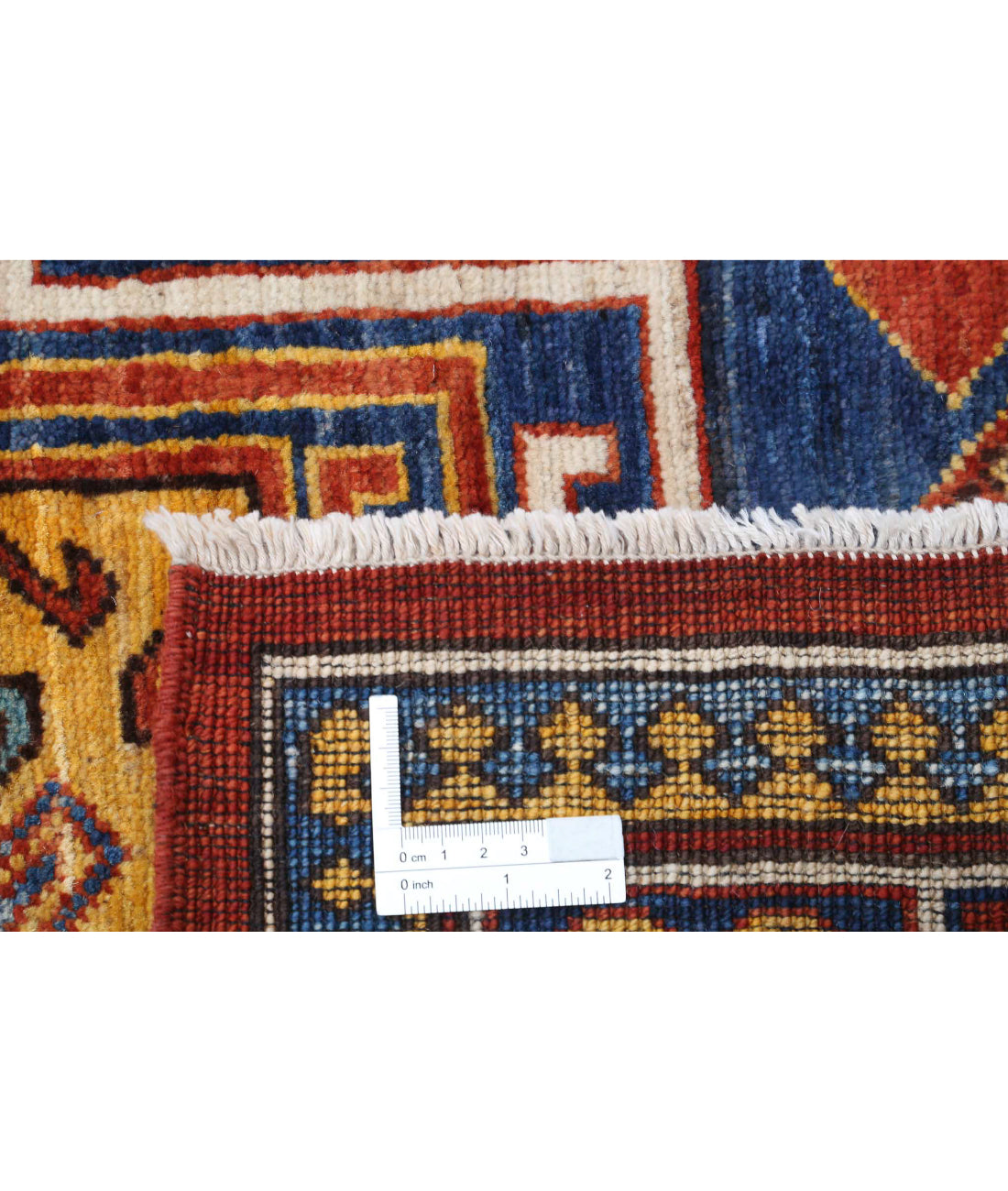 Hand Knotted Nomadic Caucasian Humna Wool Rug - 4'10'' x 6'7''