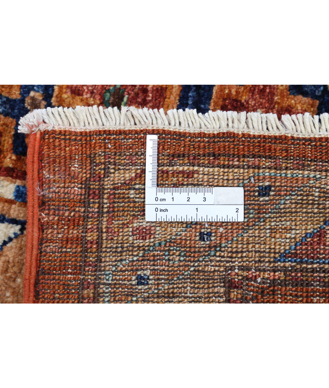 Hand Knotted Nomadic Caucasian Humna Wool Rug - 9'3'' x 11'6'' 9'3'' x 11'6'' (278 X 345) / Rust / Multi