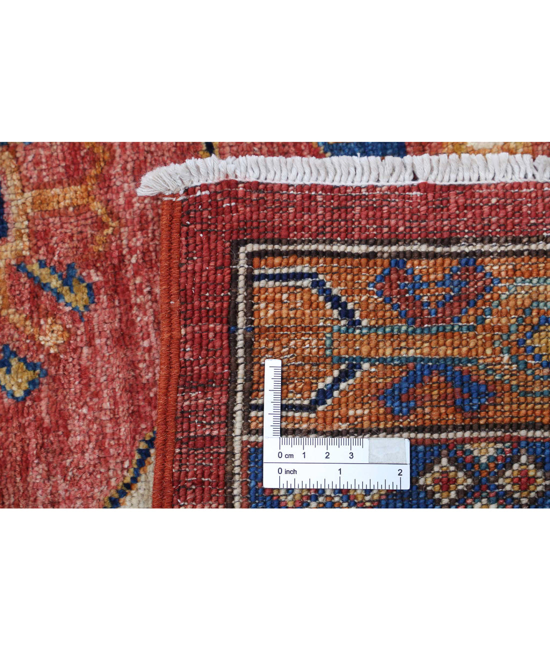 Hand Knotted Nomadic Caucasian Humna Wool Rug - 5'2'' x 7'6''