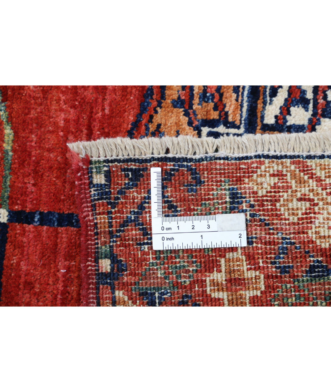 Hand Knotted Nomadic Caucasian Humna Wool Rug - 6'7'' x 9'7'' 6'7'' x 9'7'' (198 X 288) / Red / N/A