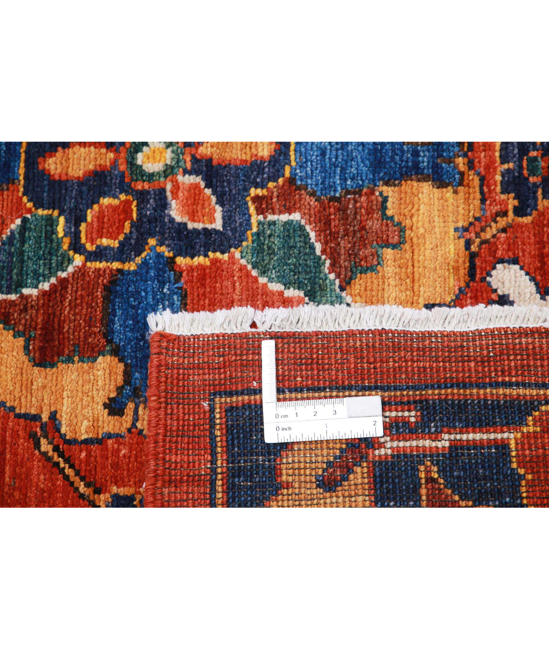 Hand Knotted Nomadic Caucasian Humna Wool Rug - 13'0'' x 16'1''