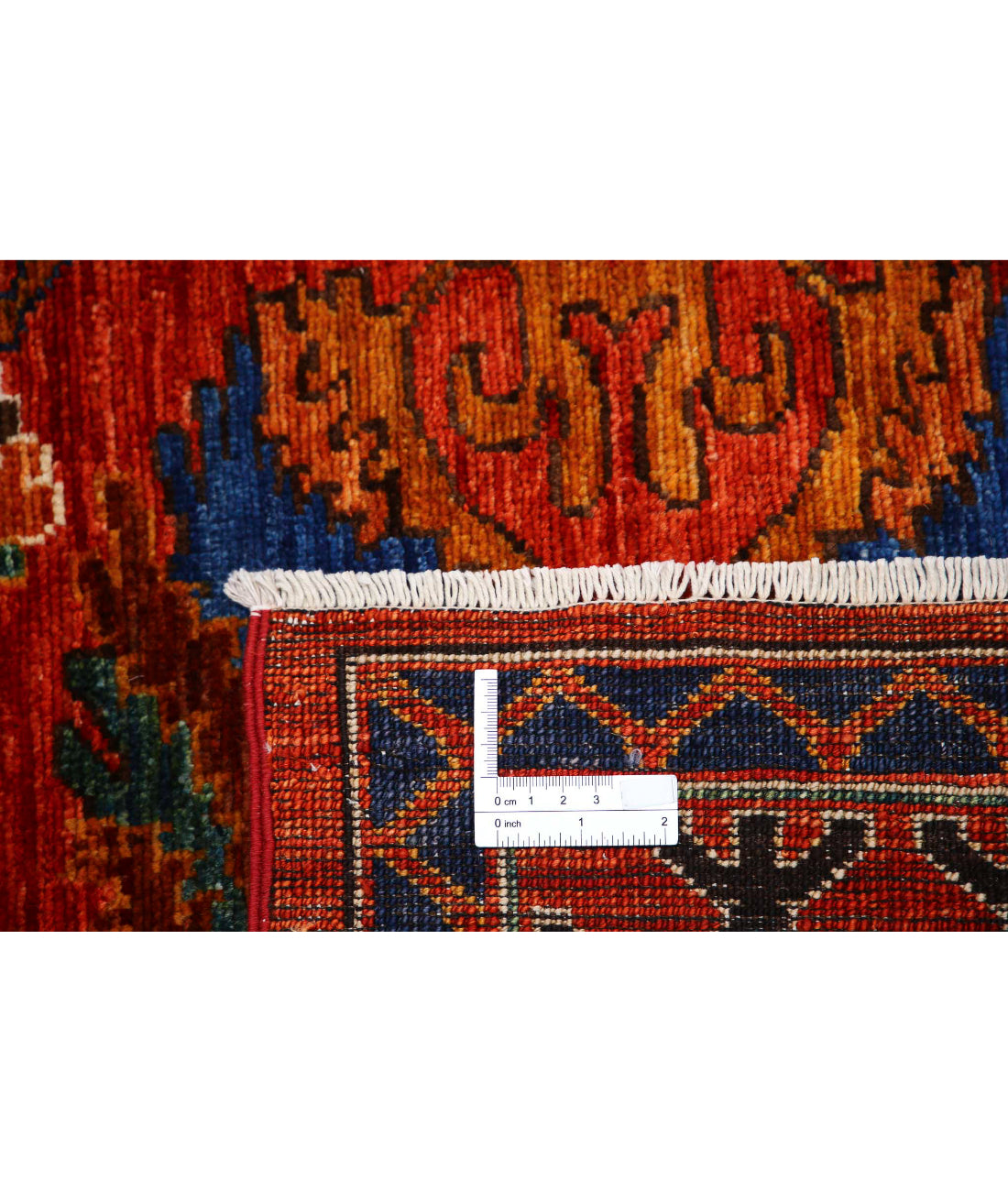 Hand Knotted Nomadic Caucasian Humna Wool Rug - 8'4'' x 9'11''