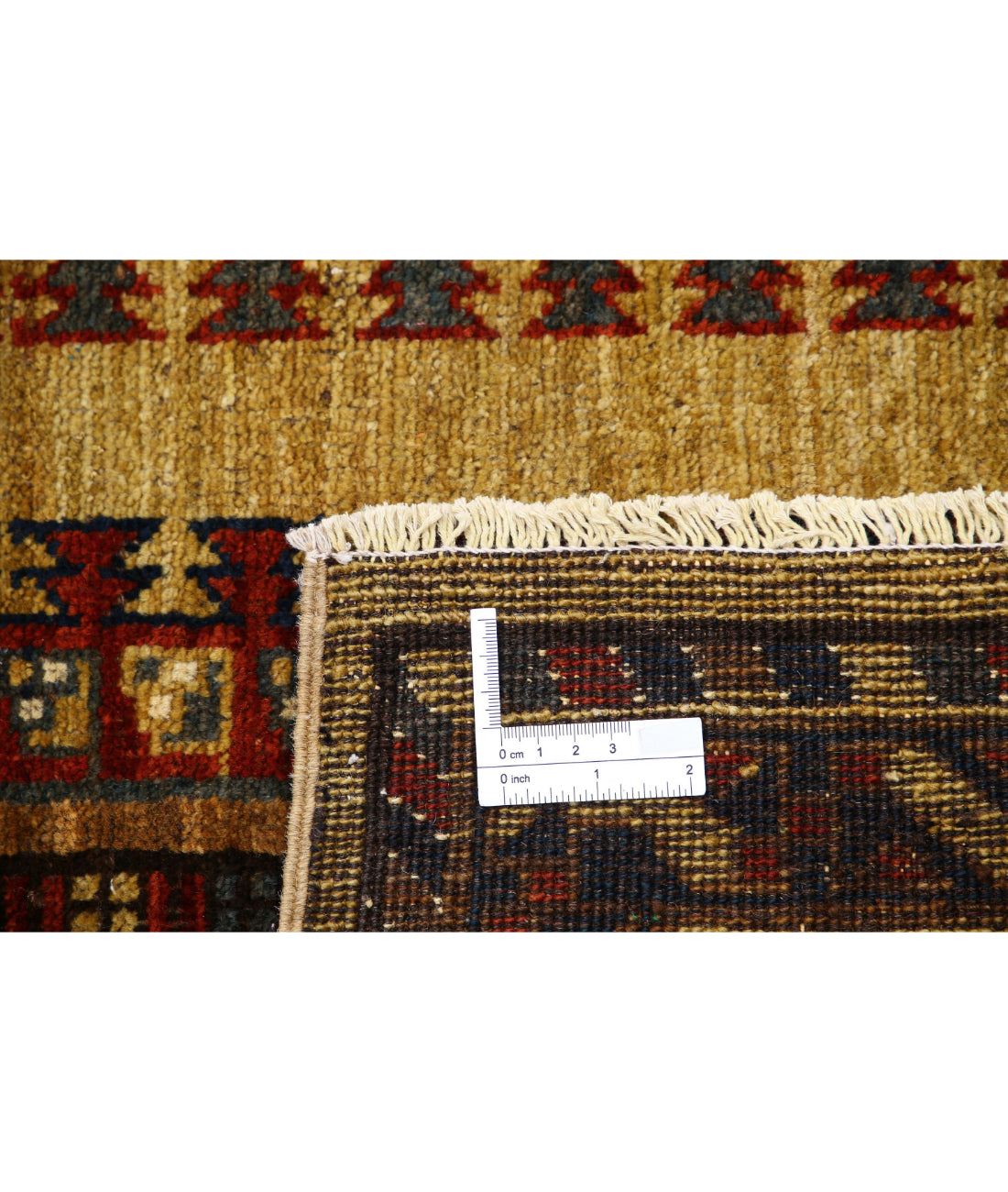 Hand Knotted Nomadic Caucasian Humna Wool Rug - 6'2'' x 9'6''