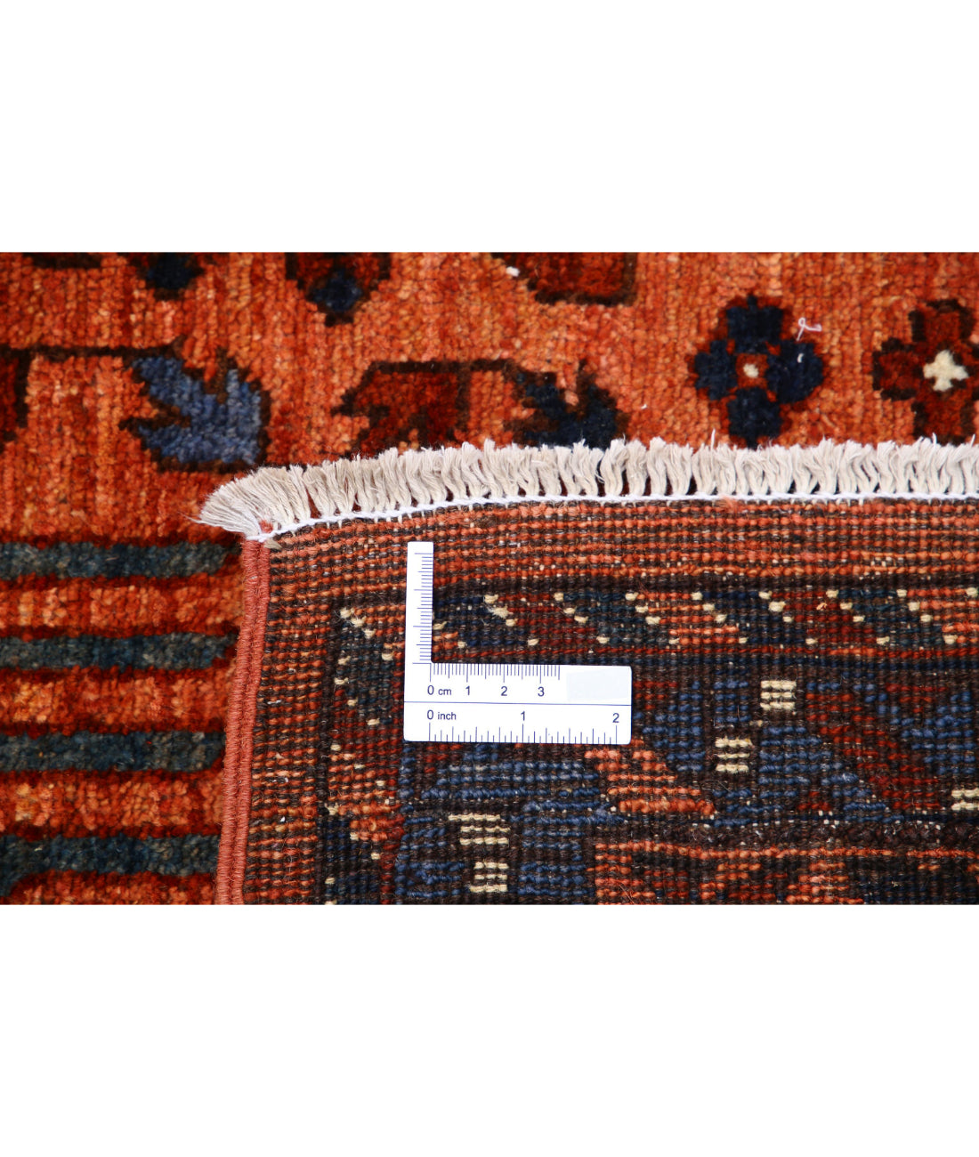 Hand Knotted Nomadic Caucasian Humna Wool Rug - 6'0'' x 8'9'' 6'0'' x 8'9'' (180 X 263) / Rust / Rust
