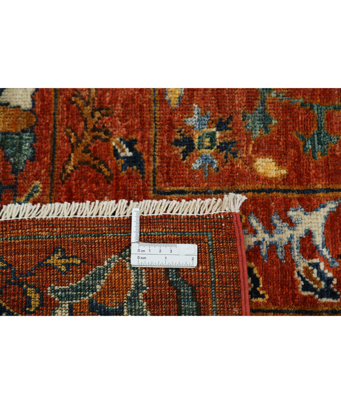 Hand Knotted Nomadic Caucasian Humna Wool Rug - 9'8'' x 10'4''