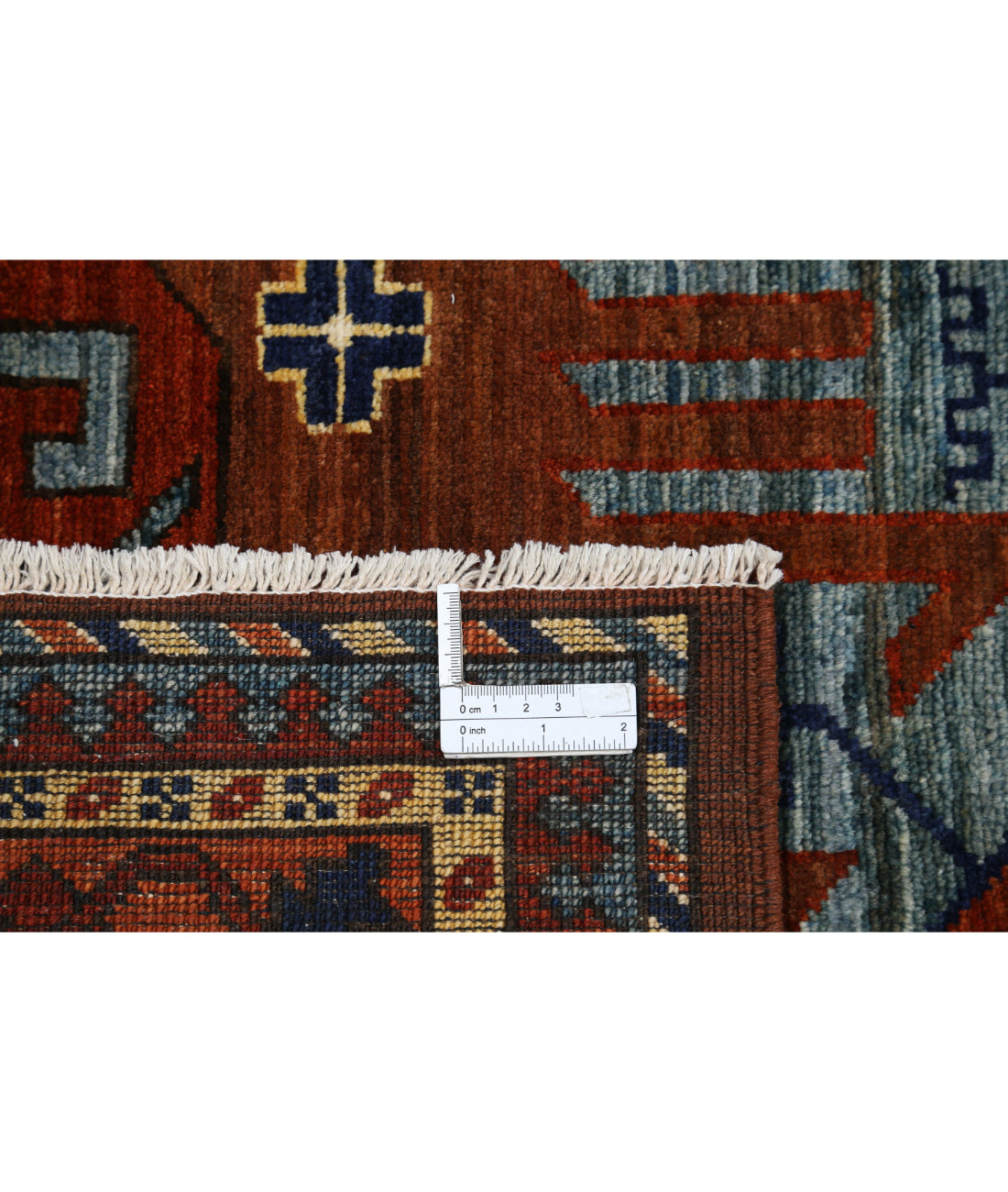 Hand Knotted Nomadic Caucasian Humna Wool Rug - 8'6'' x 10'4'' 8'6'' x 10'4'' (255 X 310) / Brown / Orange