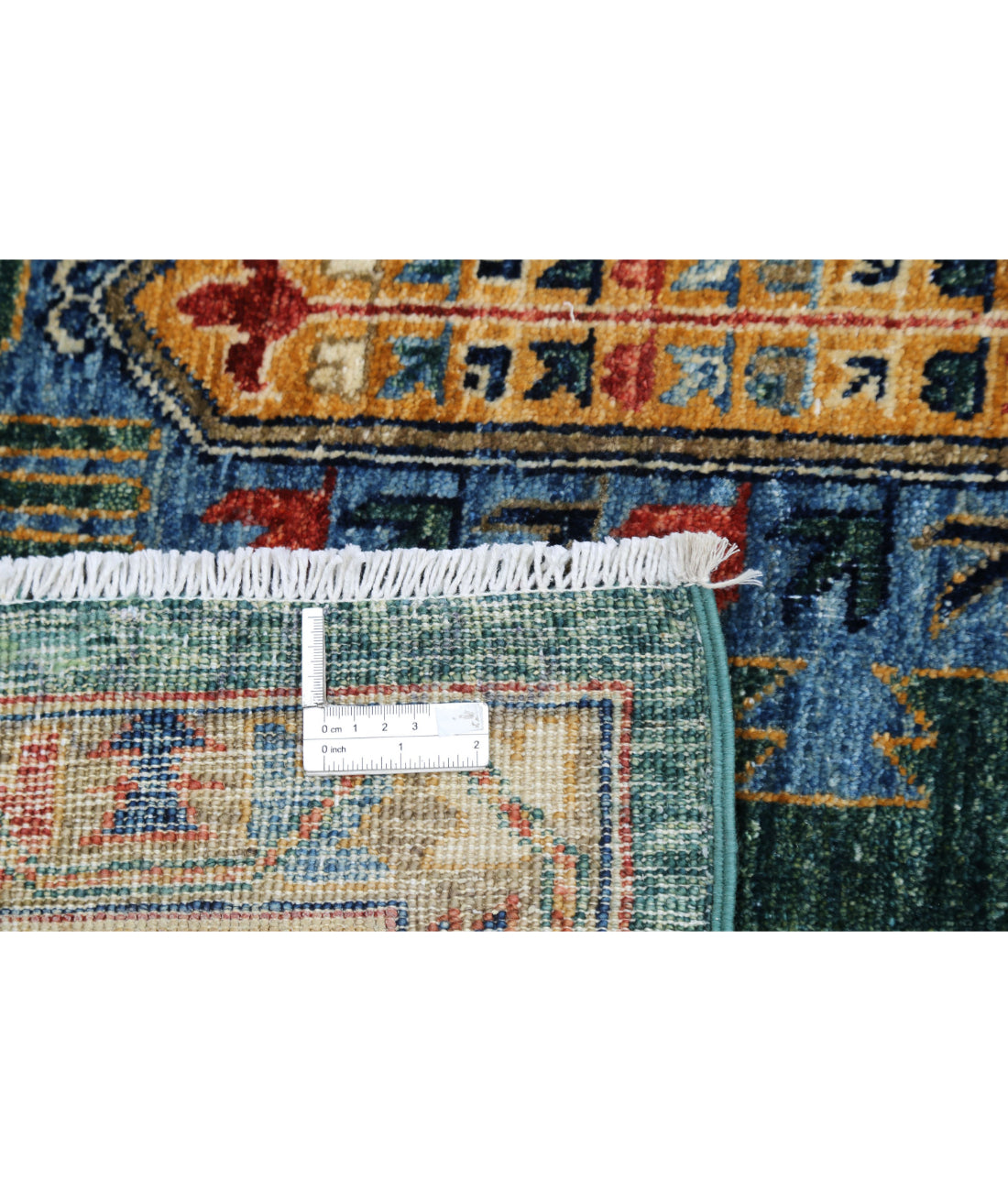Hand Knotted Nomadic Caucasian Humna Wool Rug - 11'9'' x 14'7''