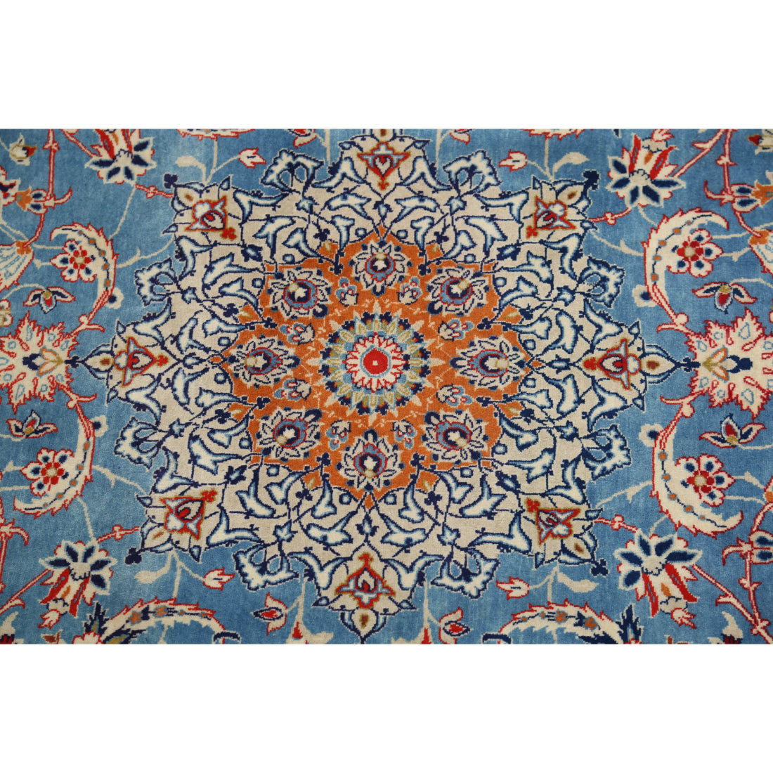 Alfombra persa de lana y seda de Isfahan, obra maestra anudada a mano, 3'6'' x 5'4''