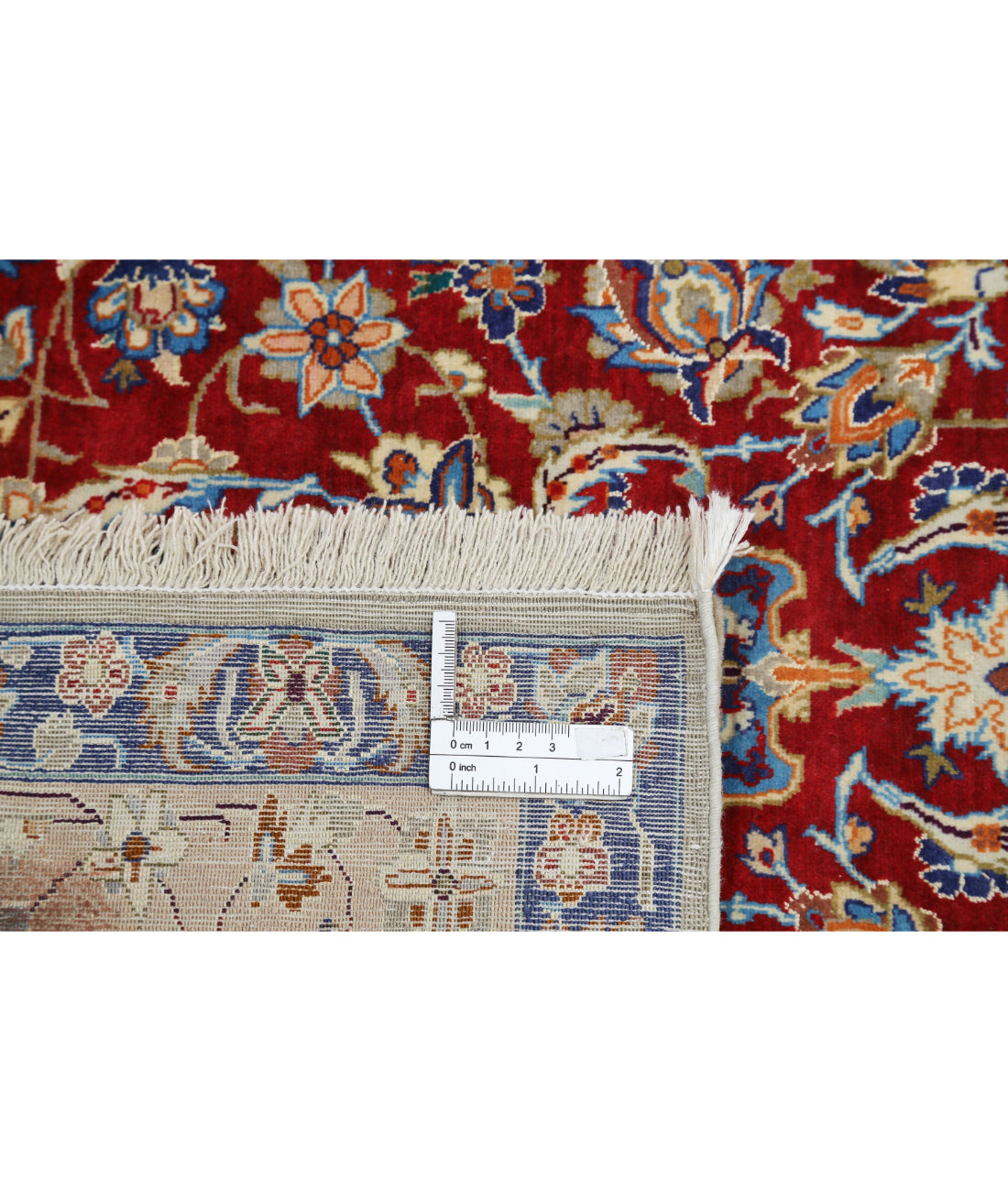 Hand Knotted Masterpiece Persian Isfahan Wool & Silk Rug - 3'7'' x 5'8'' 3'7'' x 5'8'' (108 X 170) / Red / Taupe