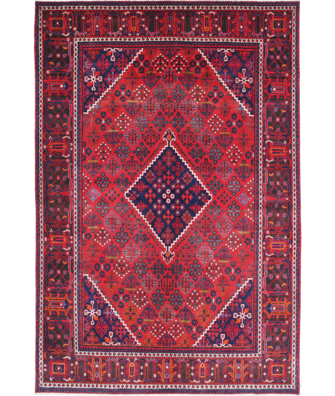 Hand Knotted Oriental Josheghan Wool Rug - 7'0'' x 10'7''