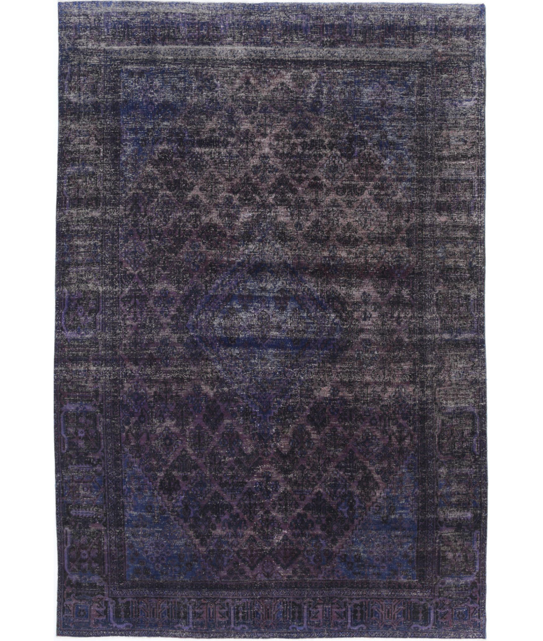 Hand Knotted Transitional Overdye Josheghan Wool Rug - 6'9'' x 10'2''