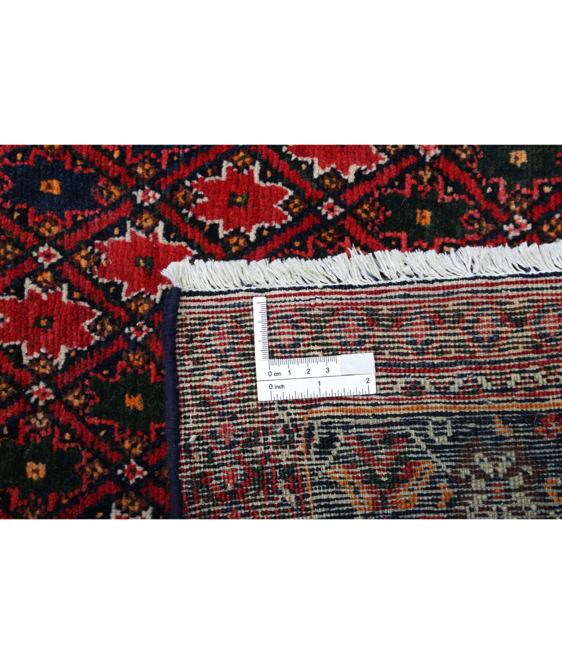 Hand Knotted Persian Josheghan Wool Rug - 5'0'' x 6'7'' 5'0'' x 6'7'' (150 X 198) / Red / Blue