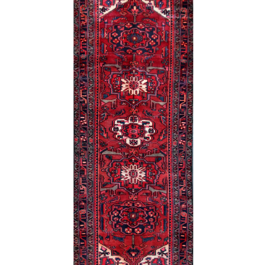 Hand Knotted Karaja Wool Rug  - 3' 8" X 10' 5"