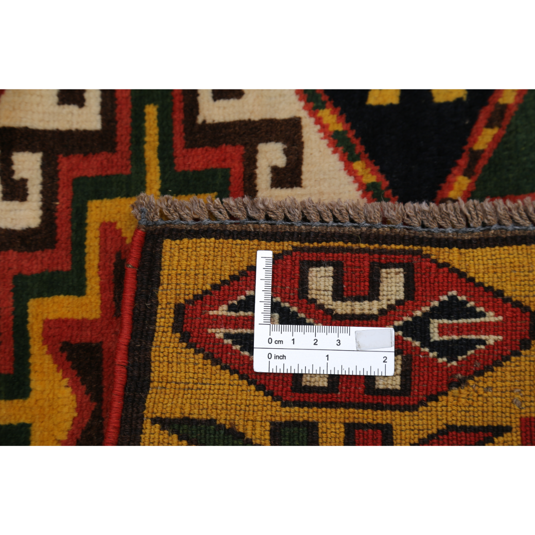 Hand Knotted Vintage Turkish Kars Wool Rug - 2'8'' x 6'4''