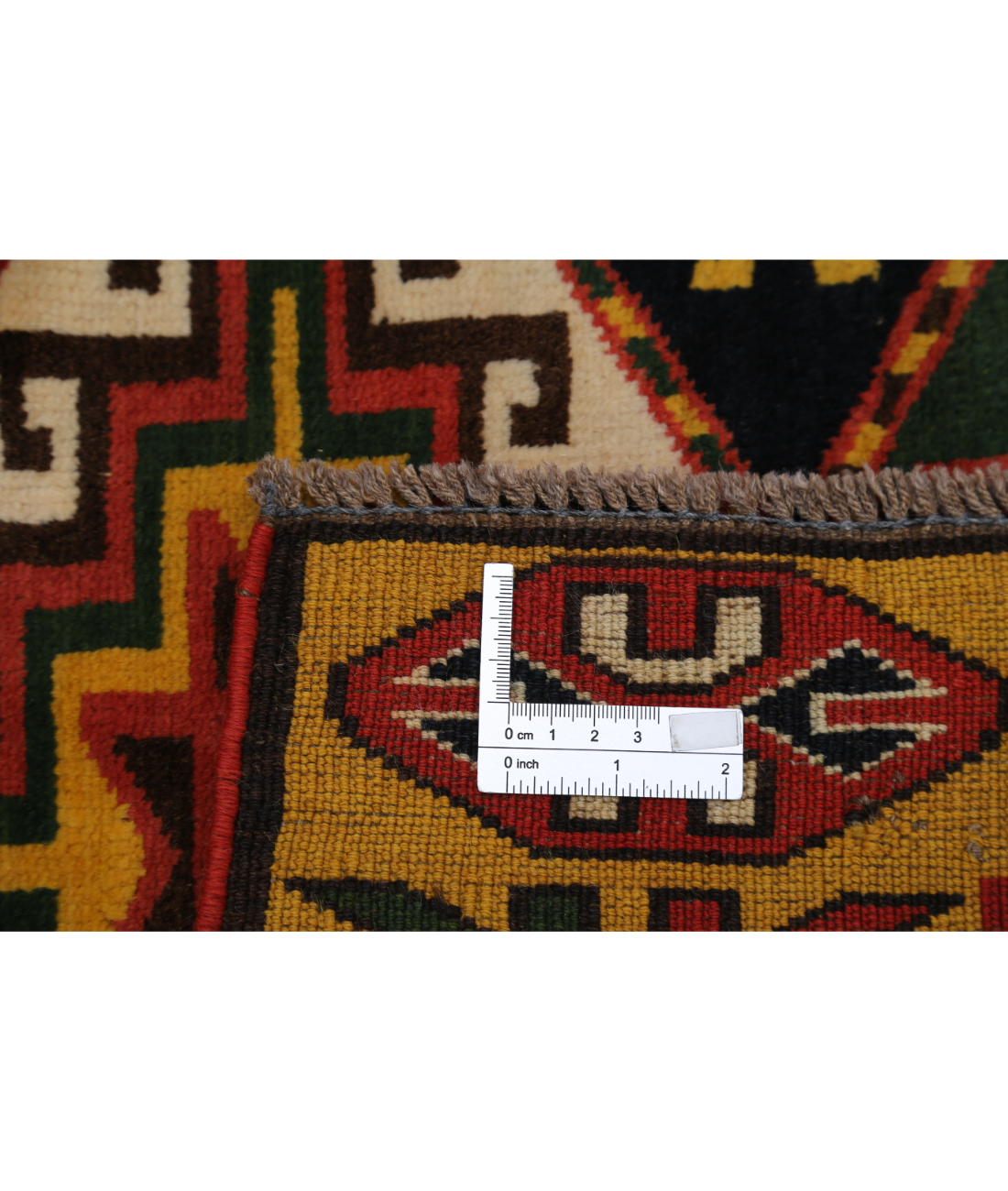 Hand Knotted Vintage Turkish Kars Wool Rug - 2'8'' x 6'4''