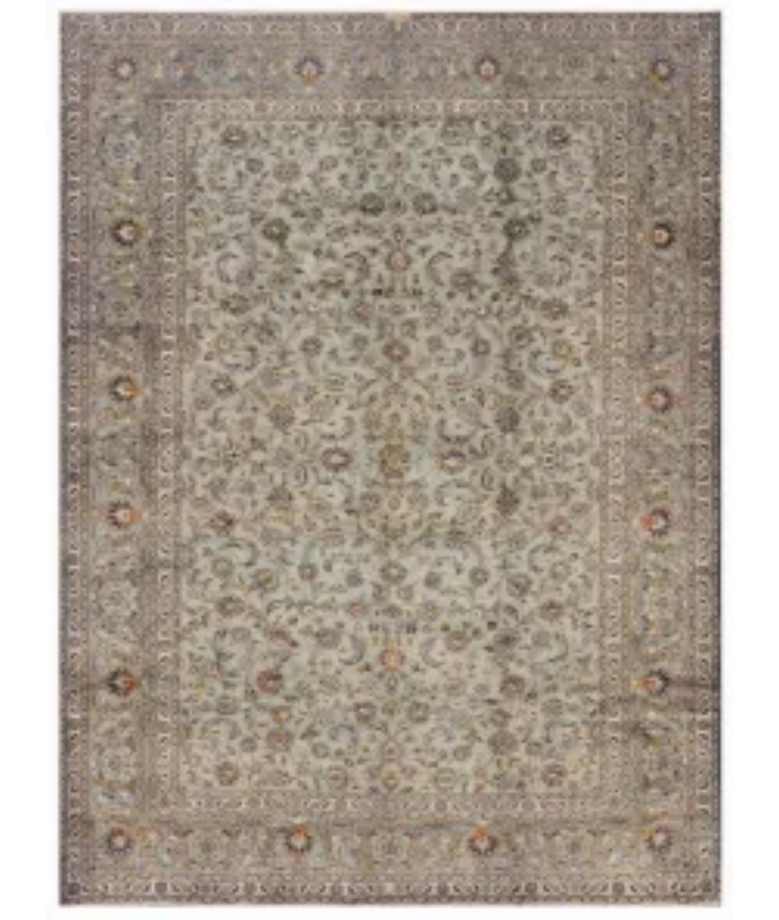 Hand Knotted Kashan Wool Rug  - 9&#39; 7&quot; X 13&#39; 2&quot;