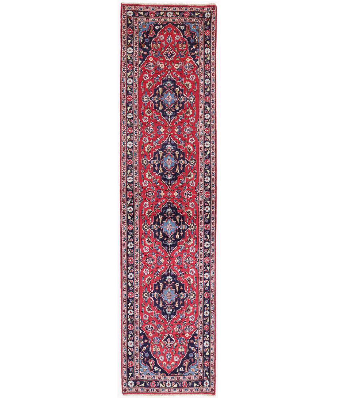 Hand Knotted Kashan Wool Rug  - 2&#39; 7&quot; X 10&#39; 6&quot;