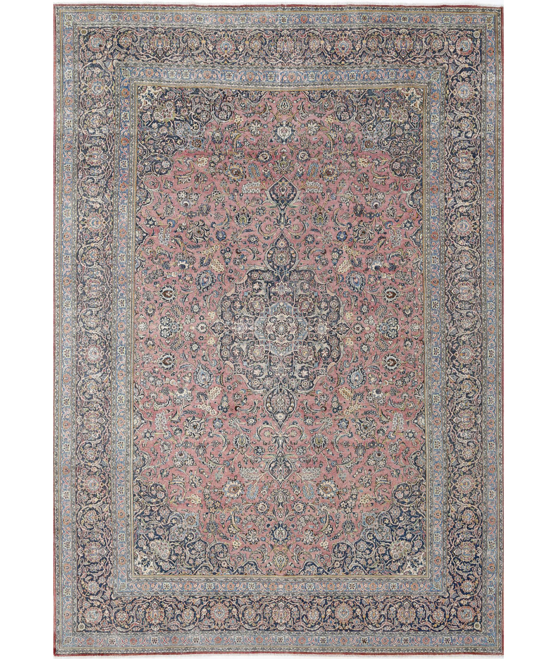 Hand Knotted Vintage Wool Rug - 11'10'' x 17'3''