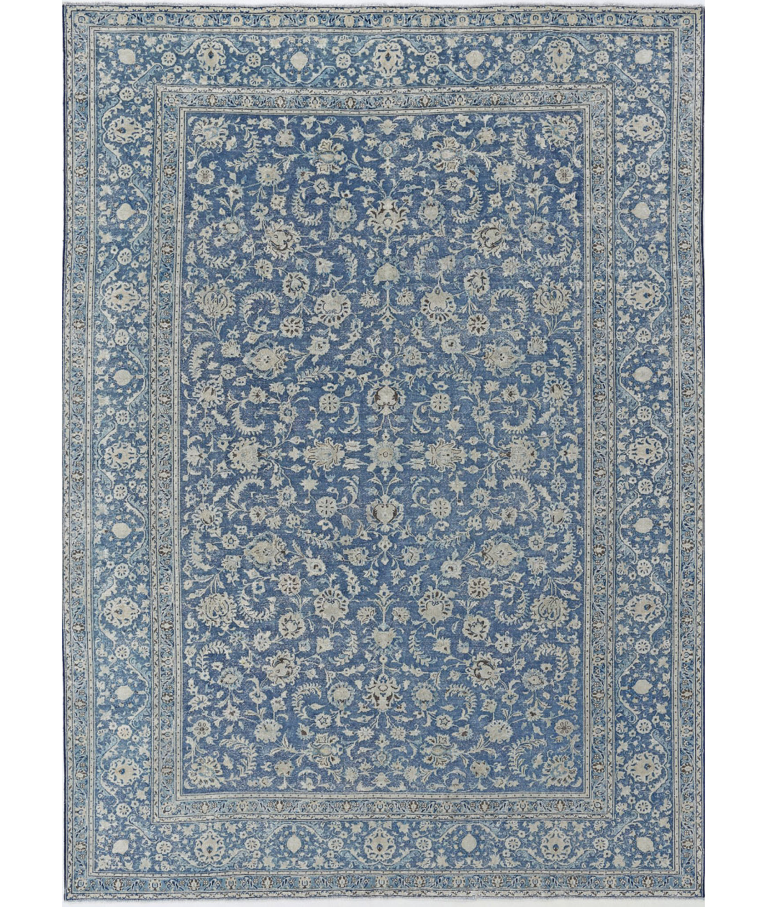 Hand Knotted Vintage Wool Rug - 8'8'' x 12'0''