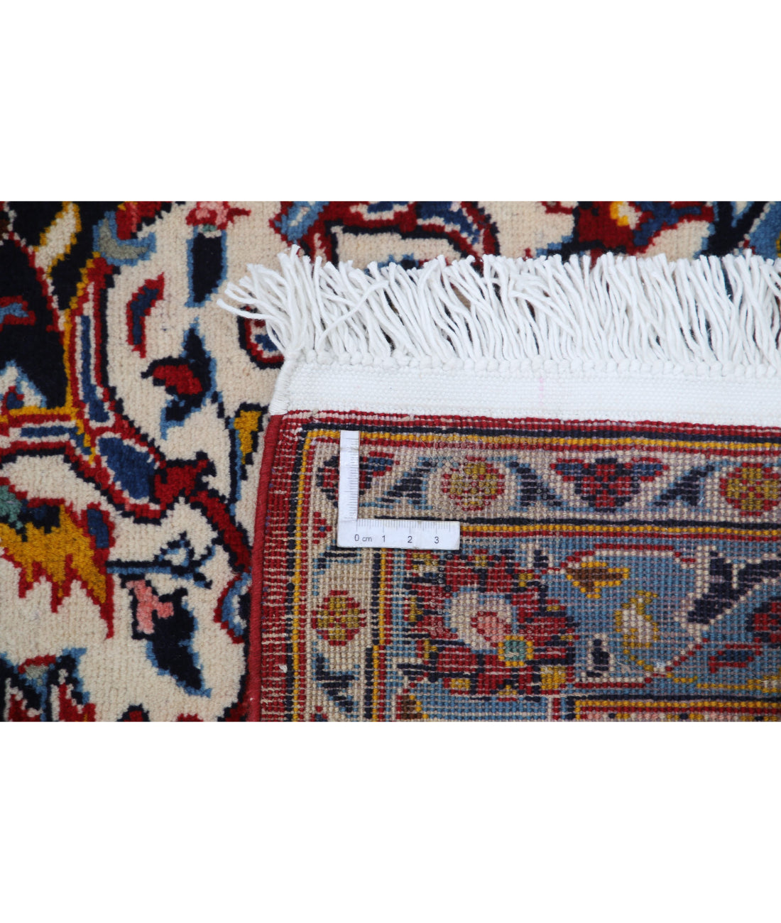 Hand Knotted Oriental Kashan Wool Rug - 9'7'' x 12'9''