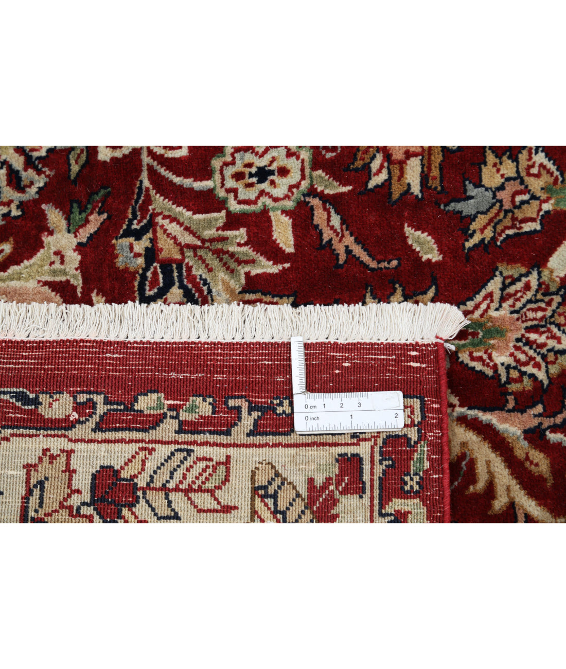 Hand Knotted Persian Kashmar Wool Rug - 7'9'' x 11'7'' 7'9'' x 11'7'' (233 X 348) / Red / Blue