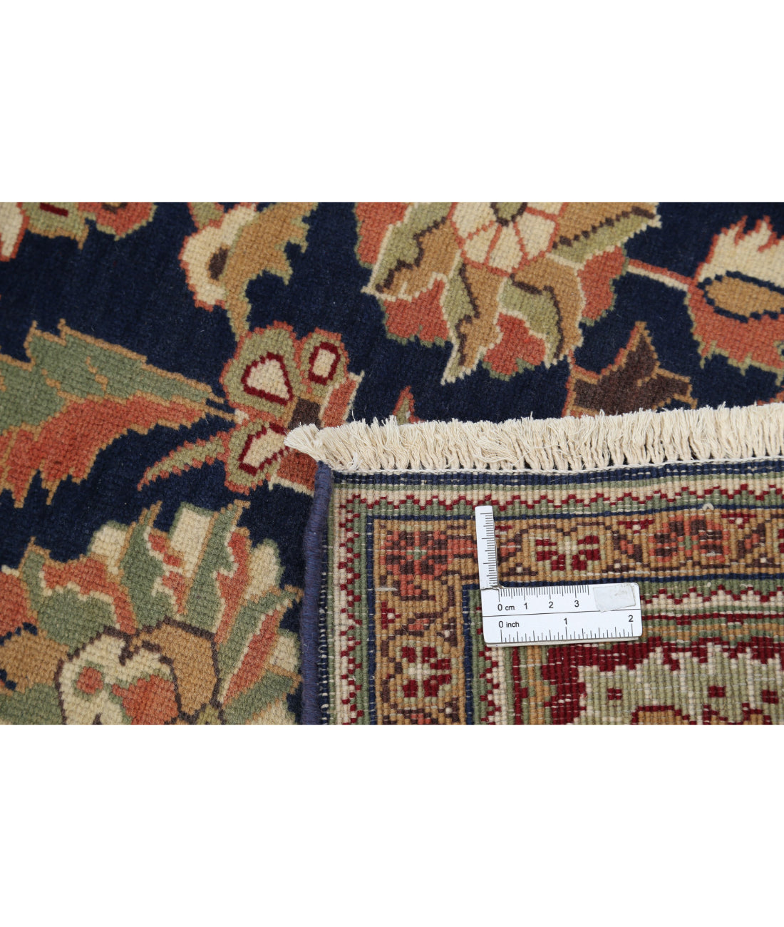 Hand Knotted Vintage Turkish Kayseri Wool Rug - 6'7'' x 9'11''