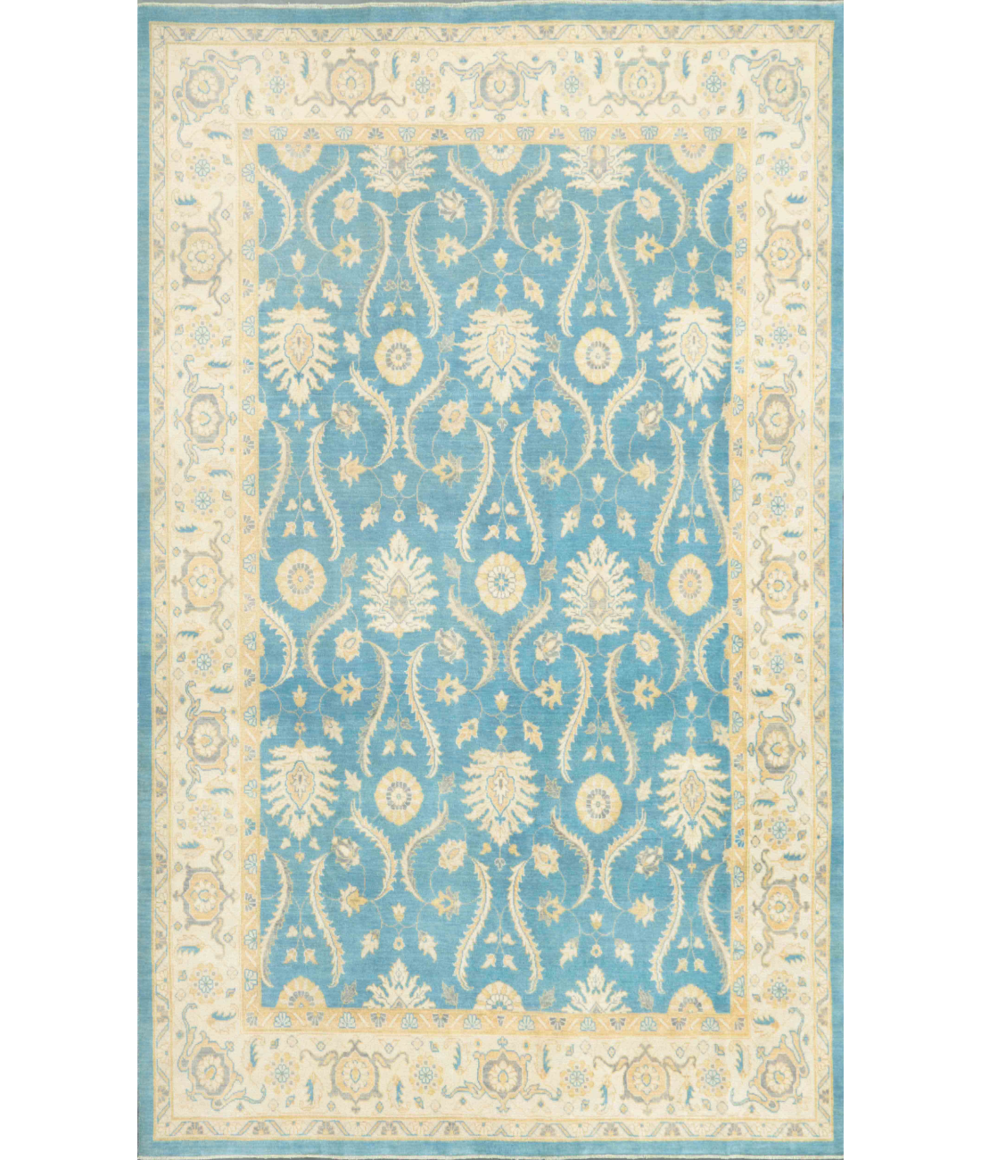Hand Knotted Kazak Wool Rug  - 8' 11" X 12' 3"