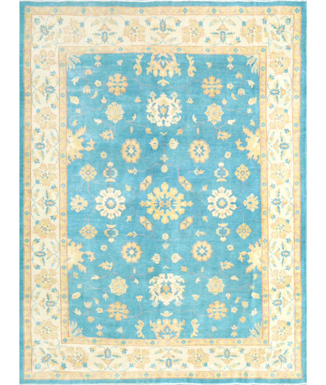 Hand Knotted Kazak Wool Rug  - 8&#39; 11&quot; X 11&#39; 9&quot;