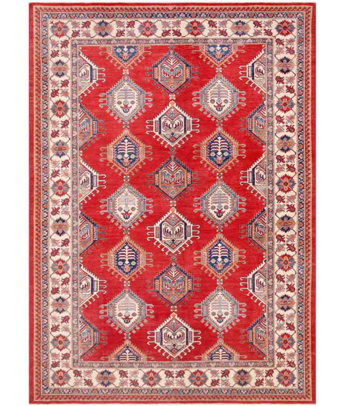 Hand Knotted Kazak Wool Rug  - 10' 5" X 14' 1"