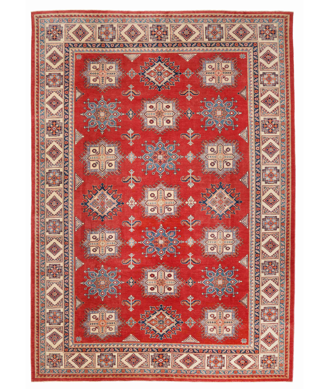 Hand Knotted Kazak Wool Rug  - 10&#39; 1&quot; X 14&#39; 0&quot;