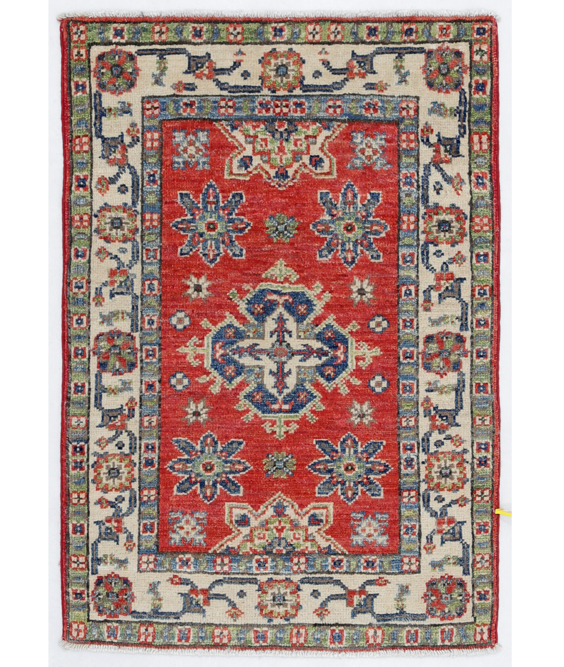 Hand Knotted Kazak Wool Rug  - 2&#39; 0&quot; X 2&#39; 11&quot;
