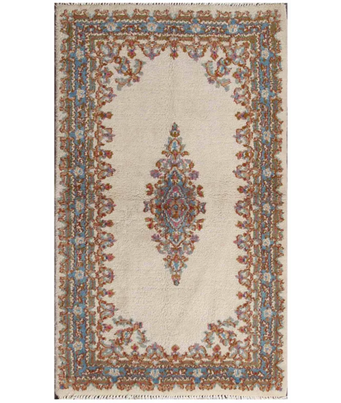 Hand Knotted Kerman Wool Rug  - 2&#39; 10&quot; X 5&#39; 0&quot;